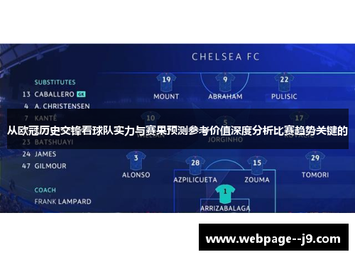 从欧冠历史交锋看球队实力与赛果预测参考价值深度分析比赛趋势关键的 从欧冠历史交锋看球队实力与赛果预测参考价值深度分析比赛趋势关键的